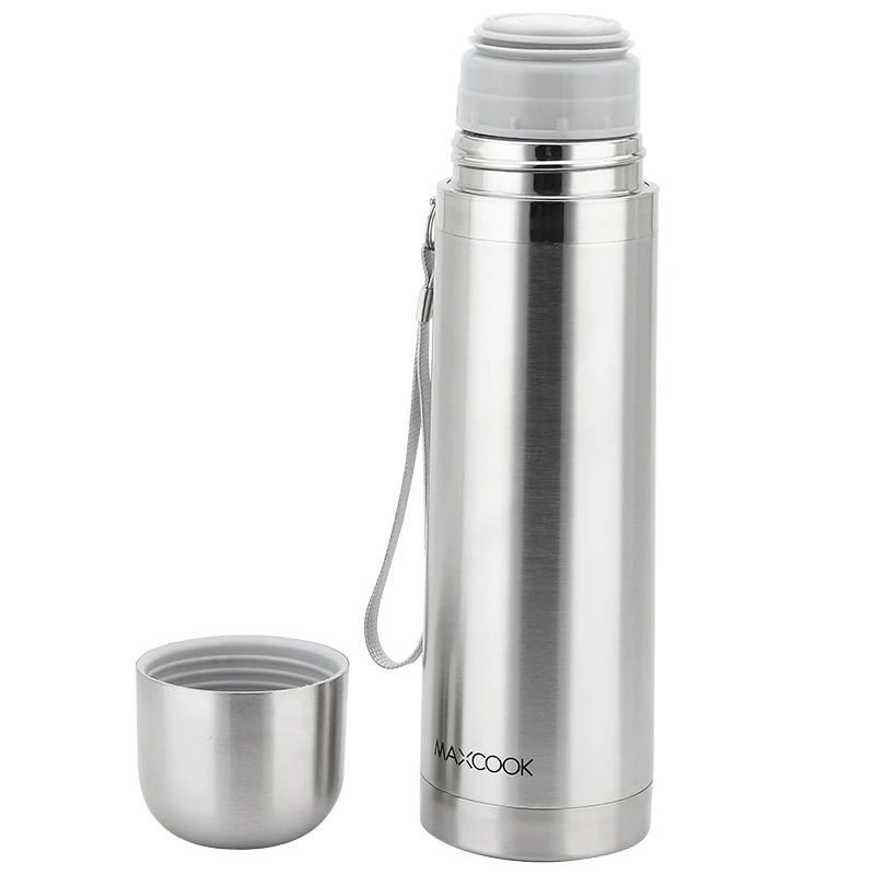 

Maxcook 500ml Staisiliconeeel Luxury Vacuum Insulated Vacuum Cup Double Walled Coffee Mug Water Bottle Thermal Bottle