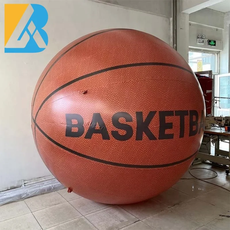 Hip Hop Theme Party Giant Inflatable Basketball for Gamer Themed Party Toys