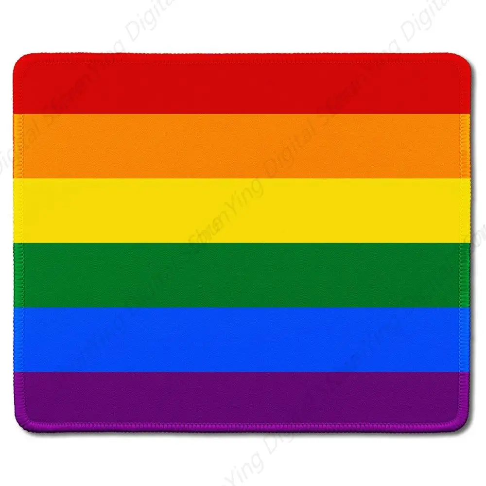 

Computer Game Mouse Pad Rubber Mouse Pad Gift With Gay Pride Rainbow Flag Mouse pad