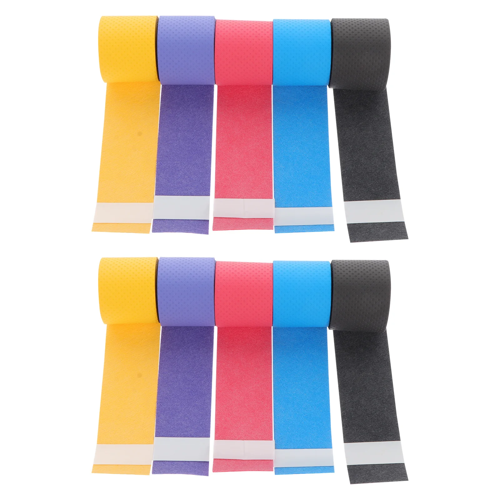 10Pcs Racket Anti-Skid Tape Premium PU Sweat-Absorbent Belt for Tennis Badminton Fishing Rod Grip Racket Grip Tape