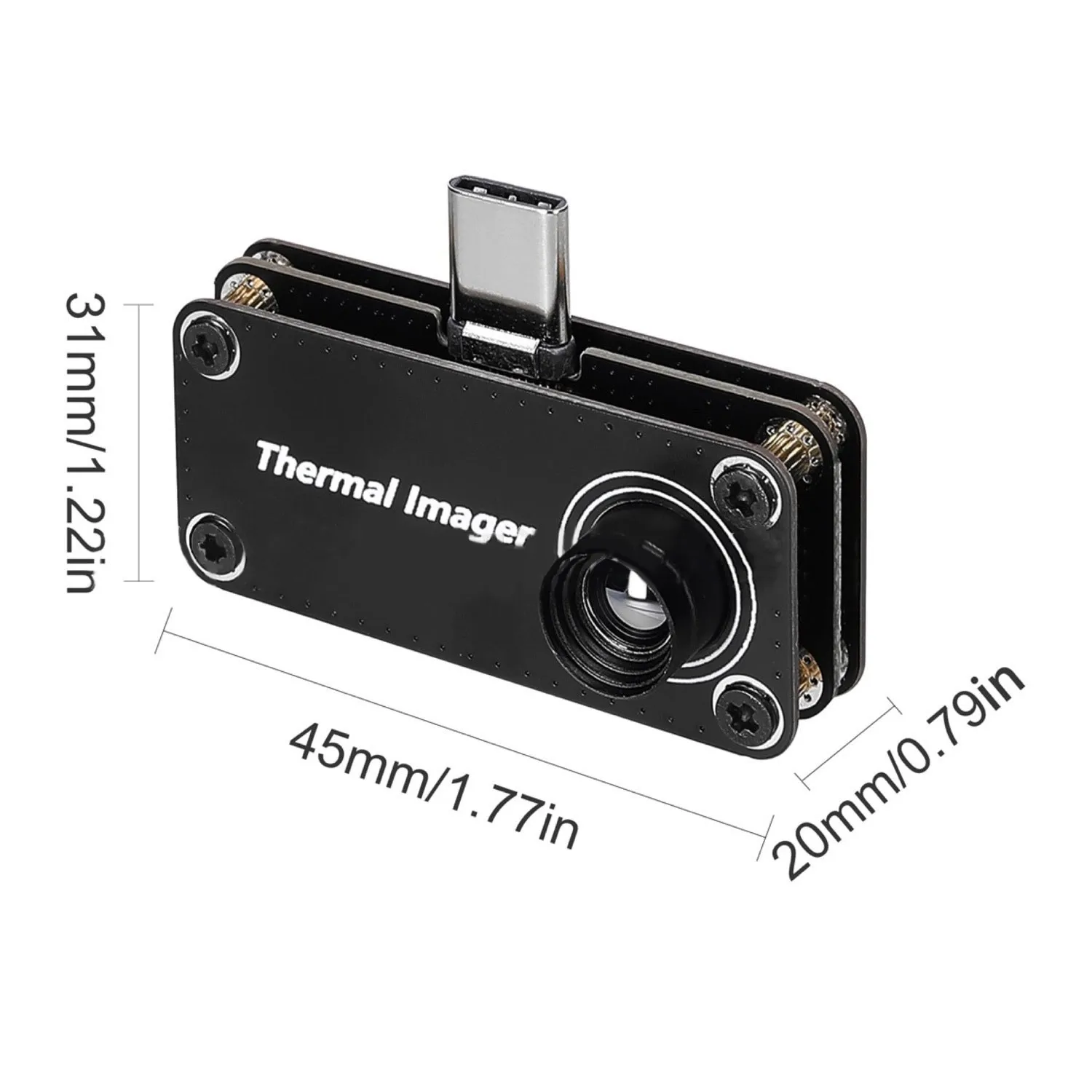 TIOP01 32x32 Thermal Camera Mobile Phone Thermal Imager for Android 8-13 Cellphones with OTG Function