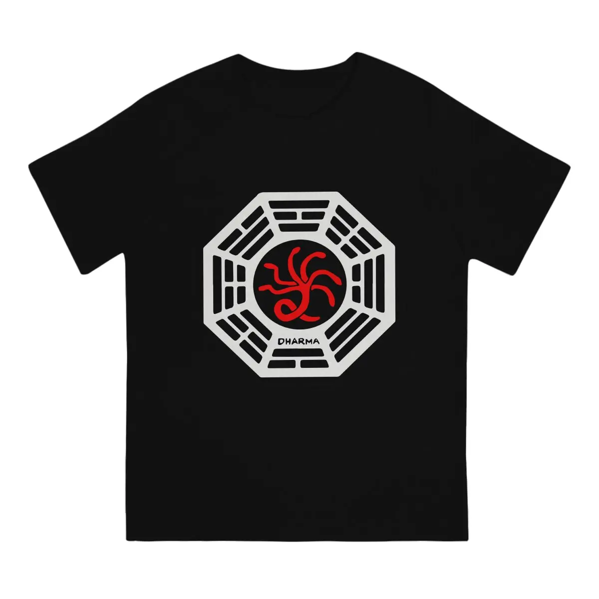 Lost TV Show Dharma Initiative The Hydra Station T Shirt Polyester Grunge Men Tees Summer Clothing Harajuku O-Neck TShirt