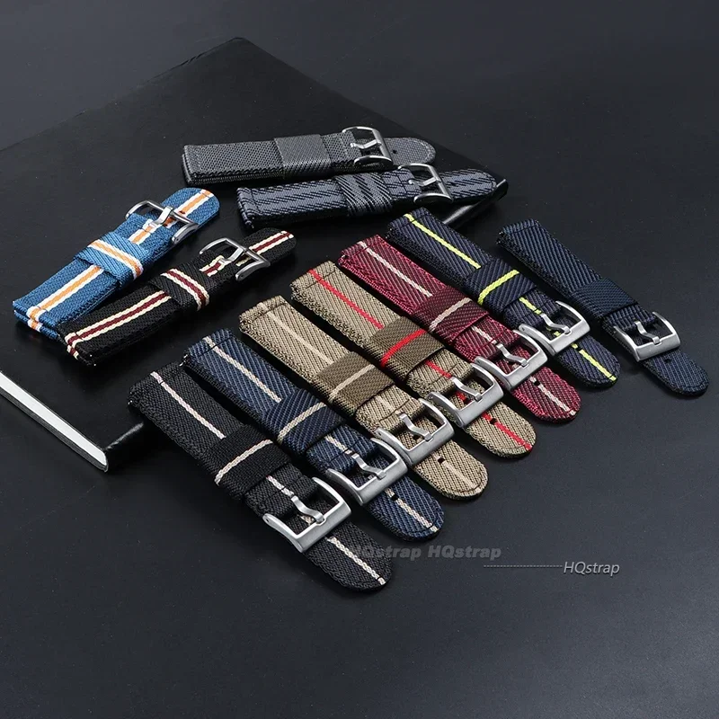 الإفراج السريع النايلون حزام ل تيودور 20 22 مللي متر حزام (استيك) ساعة ل أوميغا المنسوجة قماش النسيج الفرقة ل Seiko الرجال العسكرية الرياضة سوار