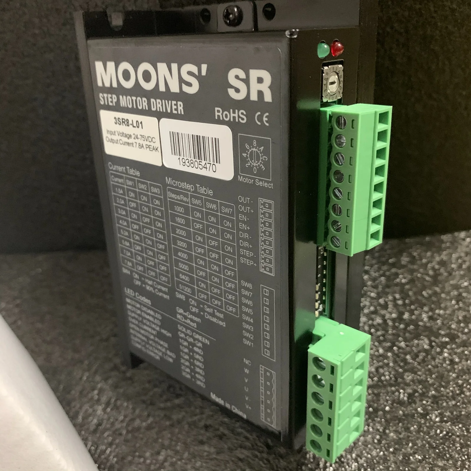 MOONS MOONS driver 3SR8-L01 driver with program 3SR8/Y3SSR8 and other models