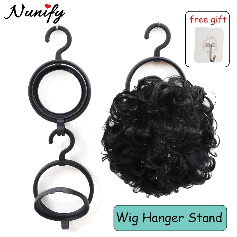 Portable Wig Hanger Stand For Multiple Wigs Wig Hanging Stand Styling Tool 1Pcs Drying Stand Display Round Plastic Hair Holder