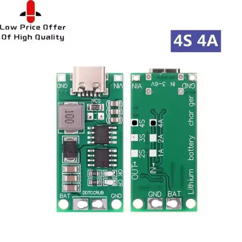 1pcs 2 Strings 3 Strings 4 Strings 1 To 4A Boost Module Lithium Polymer Polymer Lithium Ion Battery Charging Module 3v To 6v