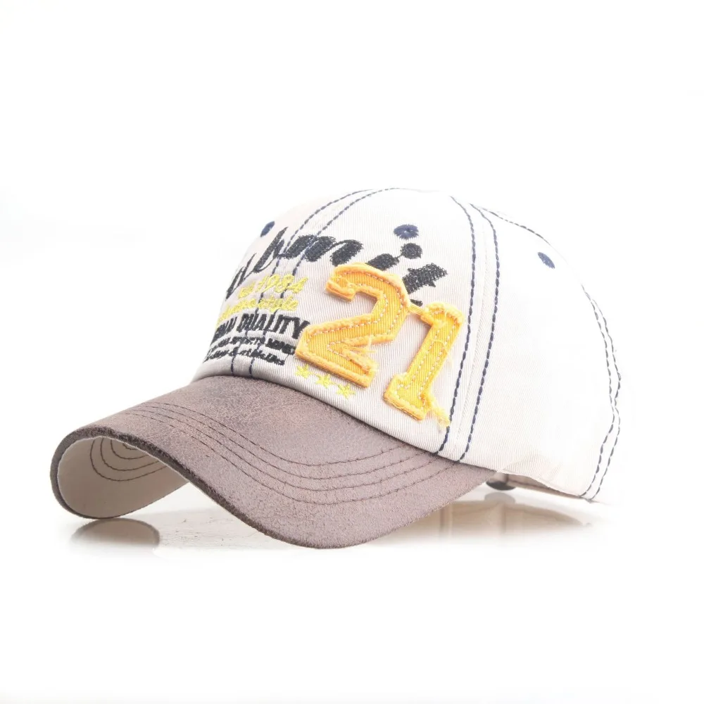 

Повседневная регулируемая винтажная бейсболка 21, вышивка, потертые джинсы в американском стиле, шляпа от солнца, хлопковая солнцезащитная кепка с козырьком, уличная кепка