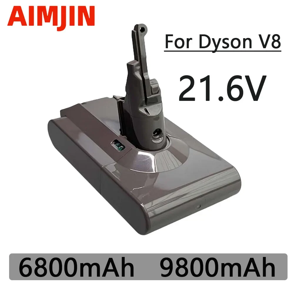 

9800mAh 21.6V For Dyson V8 Battery Absolute V8 Animal Li-ion SV10 Vacuum Cleaner series Rechargeable batteries