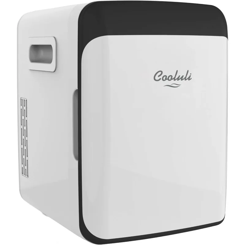 

Cooluli 10L Mini Fridge for Bedroom - Car, Office Desk & College Dorm Room - 12V Portable Cooler & Warmer for Food, Drinks