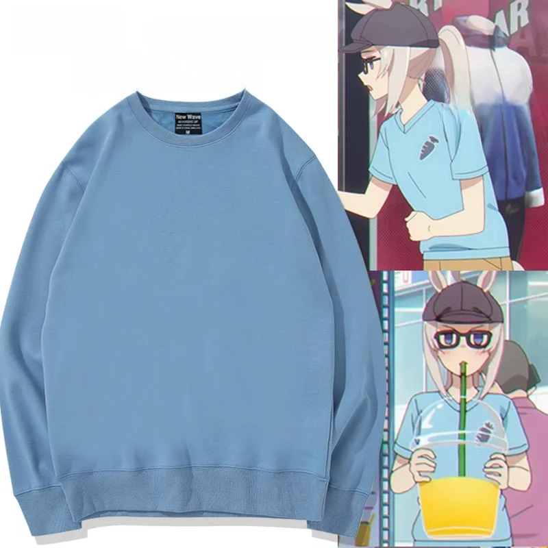 

Свободная толстовка с длинными рукавами, маленькая каштановая кепка, костюм для косплея, весна-осень, удобная одежда из хлопка и полиэстера для подростков