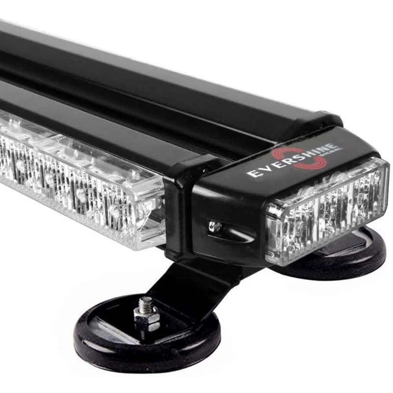 ES-318-6CAW 38.2 بوصة 78 شريط إضاءة Led ستروب مع قابس مغناطيسي وسجائر لسلامة سقف شاحنة السيارة - أبيض كهرماني مصنوع حسب الطلب