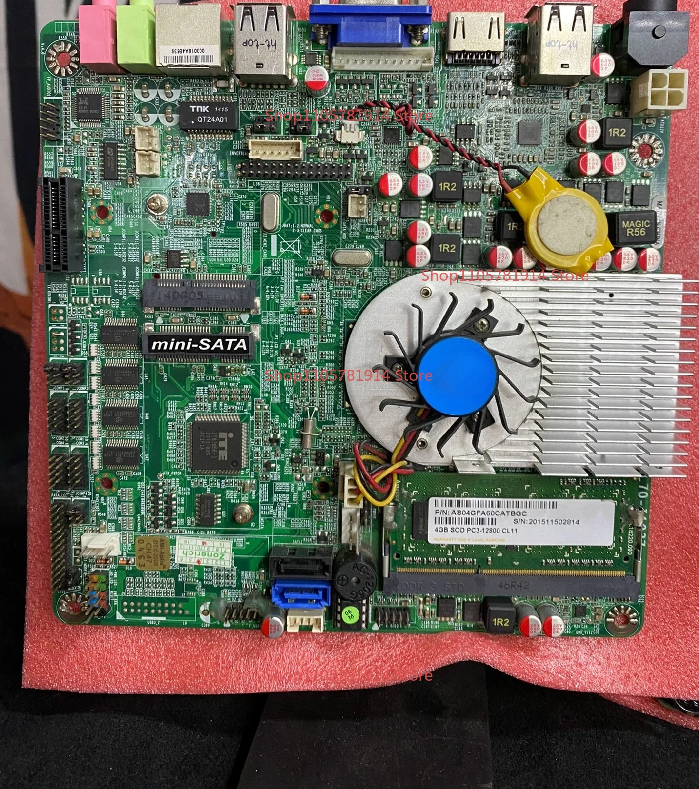 For Jiebo MINI-ITX NL70-I1037 Industrial Main Board with Pcl-E Expansion Gigabit Card Slot