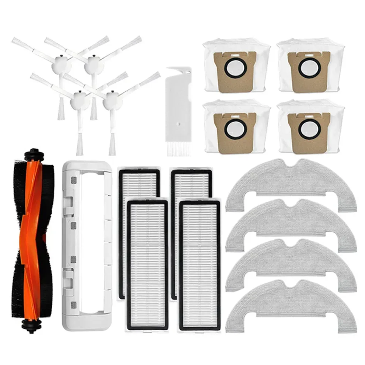 

A98I-For Xiaomi Robot Vacuum X10 Robot Vacuum Cleaner Main Side Brush Hepa Filter Mop Cloth Dust Bag Replacement Accessories