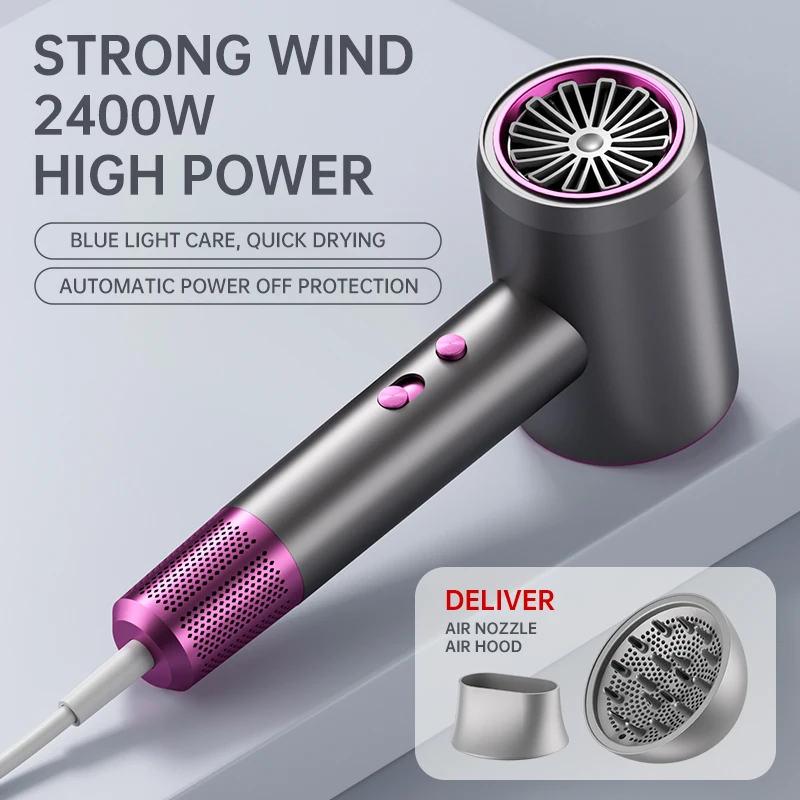 

Professinal Hair Dryer Negative Lon Hair Care Quick Dry Home 2400W Powerful Hairdryer Constant Anion Electric Blow Dryers