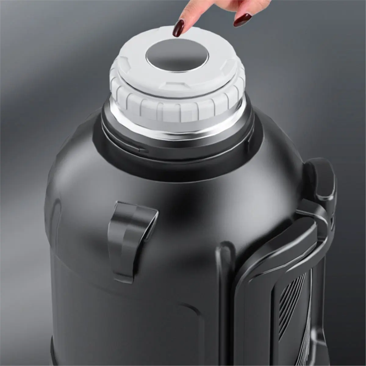 

Stainless Steel Large Capacity Insulated Kettle 1.2 Liters Home Outdoor Sports Kettle Portable Portable Stew