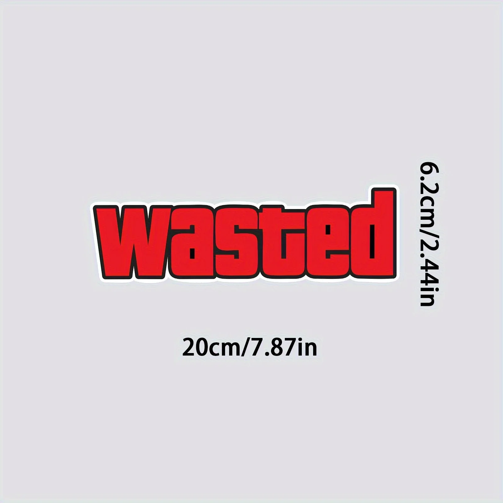 

2 шт./компл. красная наклейка на автомобиль «Wasted», модная текстовая наклейка для автомобилей, уникальный декор, чтобы добавить индивидуальность вашего автомобиля