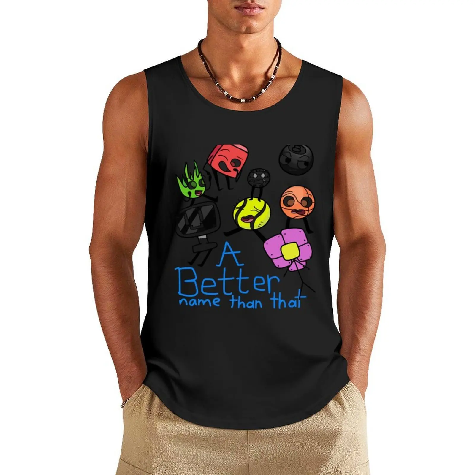 

Battle For Dream Island - BFDI Tank Top t shirts Men's sleeveless t-shirt Vest