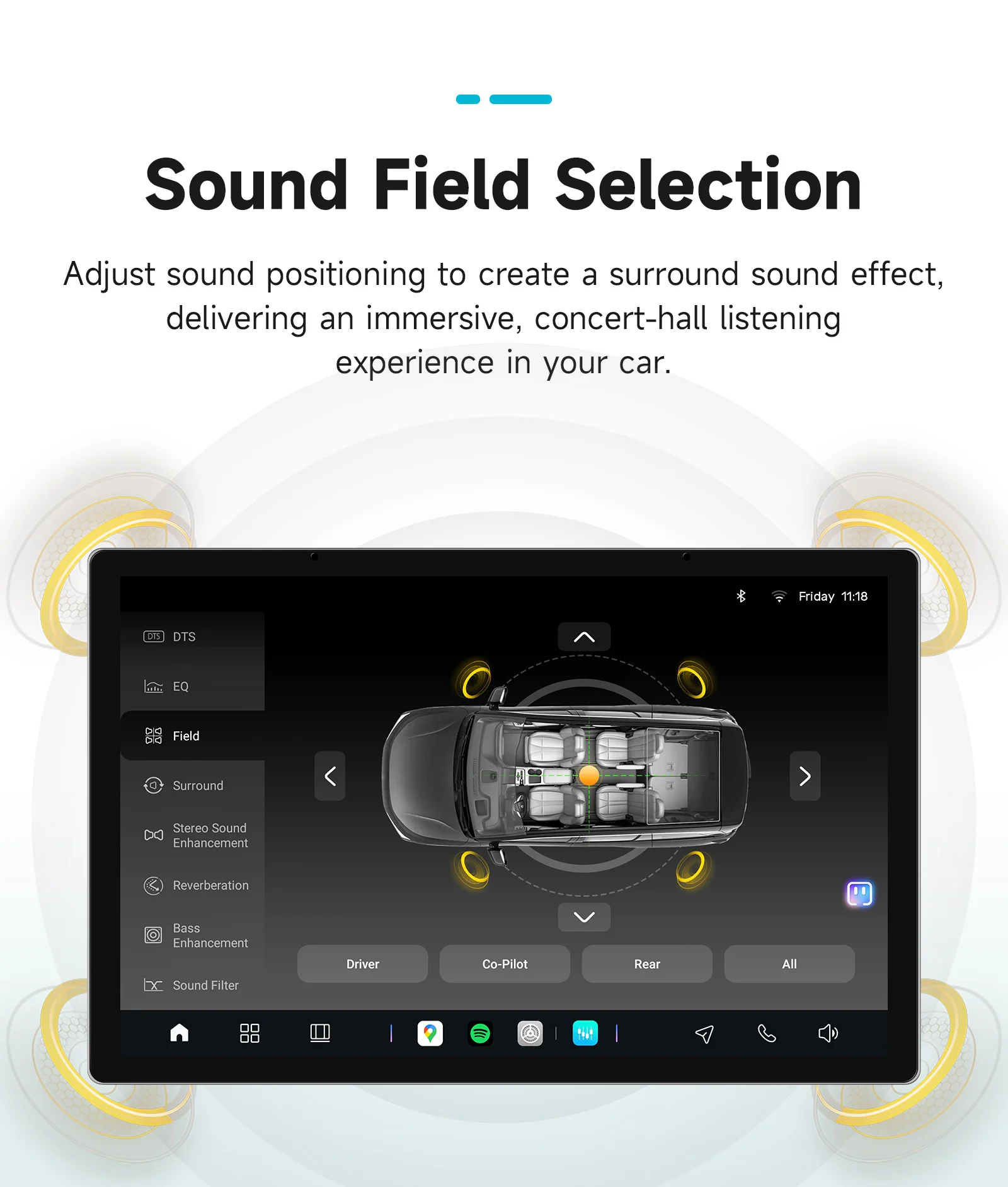 AURAAI X100 2Din Android Auto-Intelligent-Bildschirm für Jeep Wrangler JL Gladiator 2018 - 2021 UIS7870 DSP RDS GPS 4G BT ADAS 360CAM – Detail 14