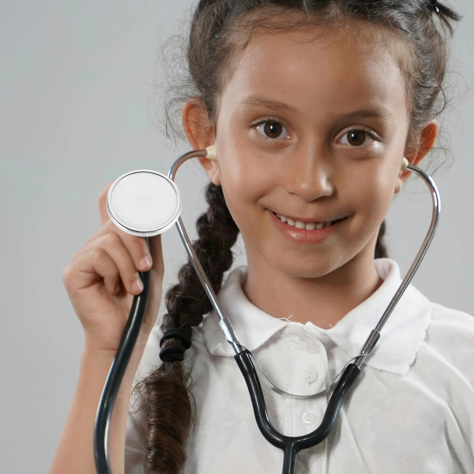 Children\'s Stethoscope Head Toys Chestpiece Pretend Play Game Accessory for Toddlers Baby