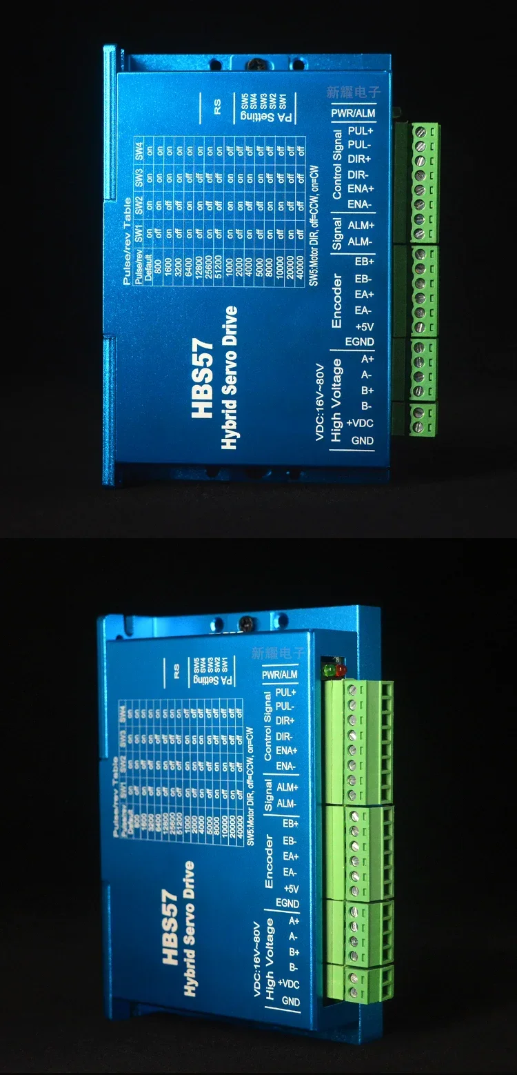 

Высокоскоростной драйвер шагового двигателя с обратной связью HBS57 (57-й серии) в комплекте с двигателем с обратной связью (57-й серии)