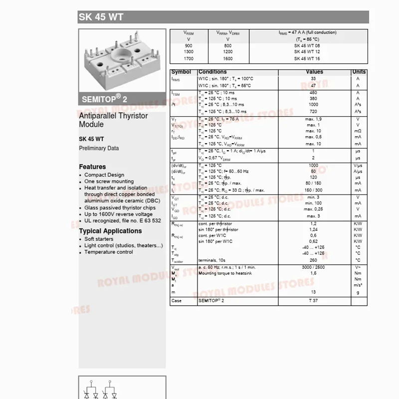 SK45WT16 SK45WT12 SK45WT08   New Module