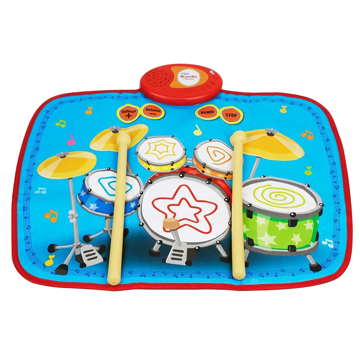 Mainan musik Set Drum elektrik untuk anak-anak, Pad Drum instrumen sentuh dapat dilipat, hadiah terbaik untuk anak-anak