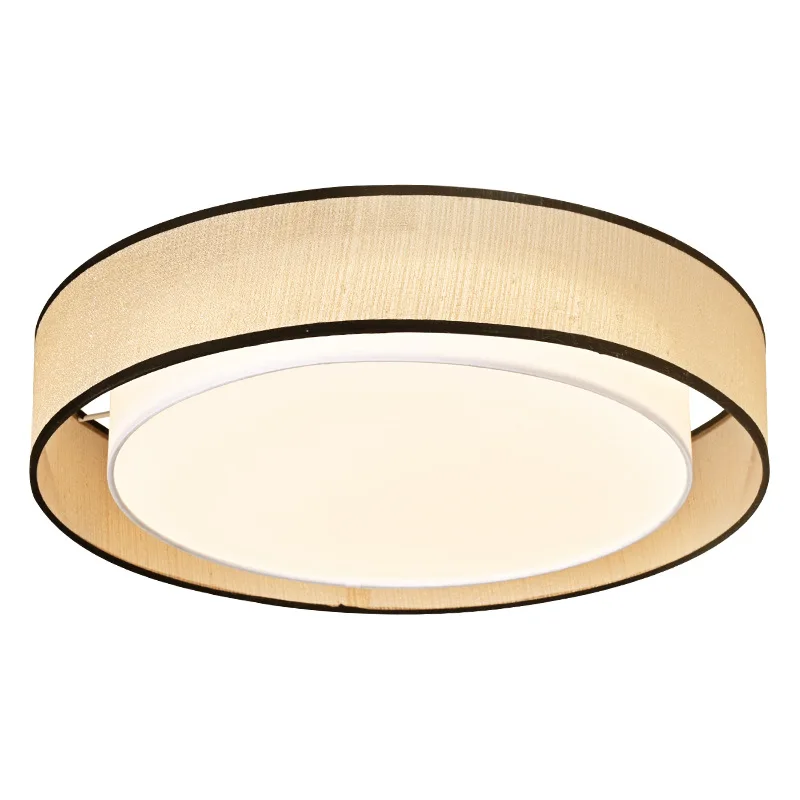 

Medieval wabi-sabi wind bedroom ceiling lamp Italian minimalist living room lamp creative aesthetic fabric restaurant lamp