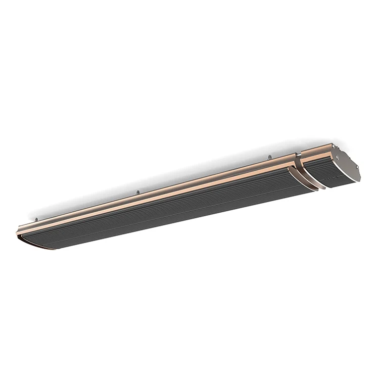 Aluminum Infrared Radiant Heater with Remote Controller Ceiling/Wall-Mounted 220V 1800W for Indoor/Outdoor Use