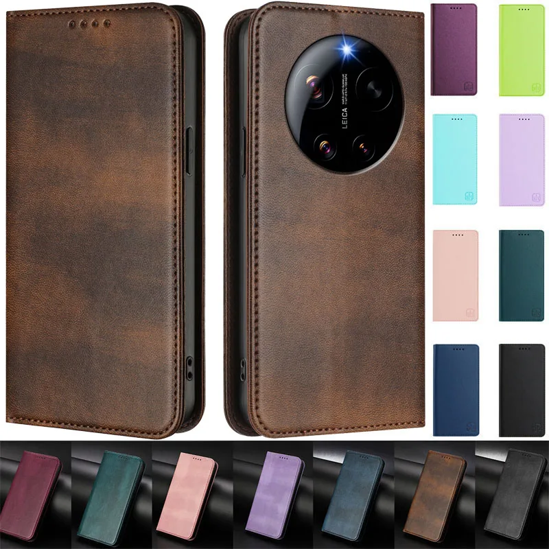 

High-quality Fundas Mi17 Ultra Magnetic Case For Xiaomi 17 Ultra 17Ultra Coque Leather Wallet Book Case For Xiaomi 17 Ultra Phon