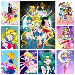 Classic Japanese Anime Character-Sailor Moon Diamond Painting Mosaic Art 5d Stitch Square Set Pattern Artificial New 2024 Girl