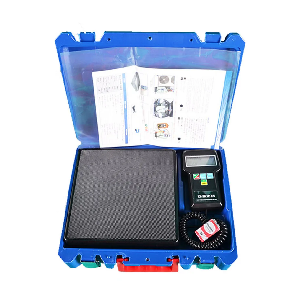 Digital A/C Refrigerant Charging Scale High-precision Portable Refrigerant Freon Filling Scale with Case Measuring Tool RCS-7040