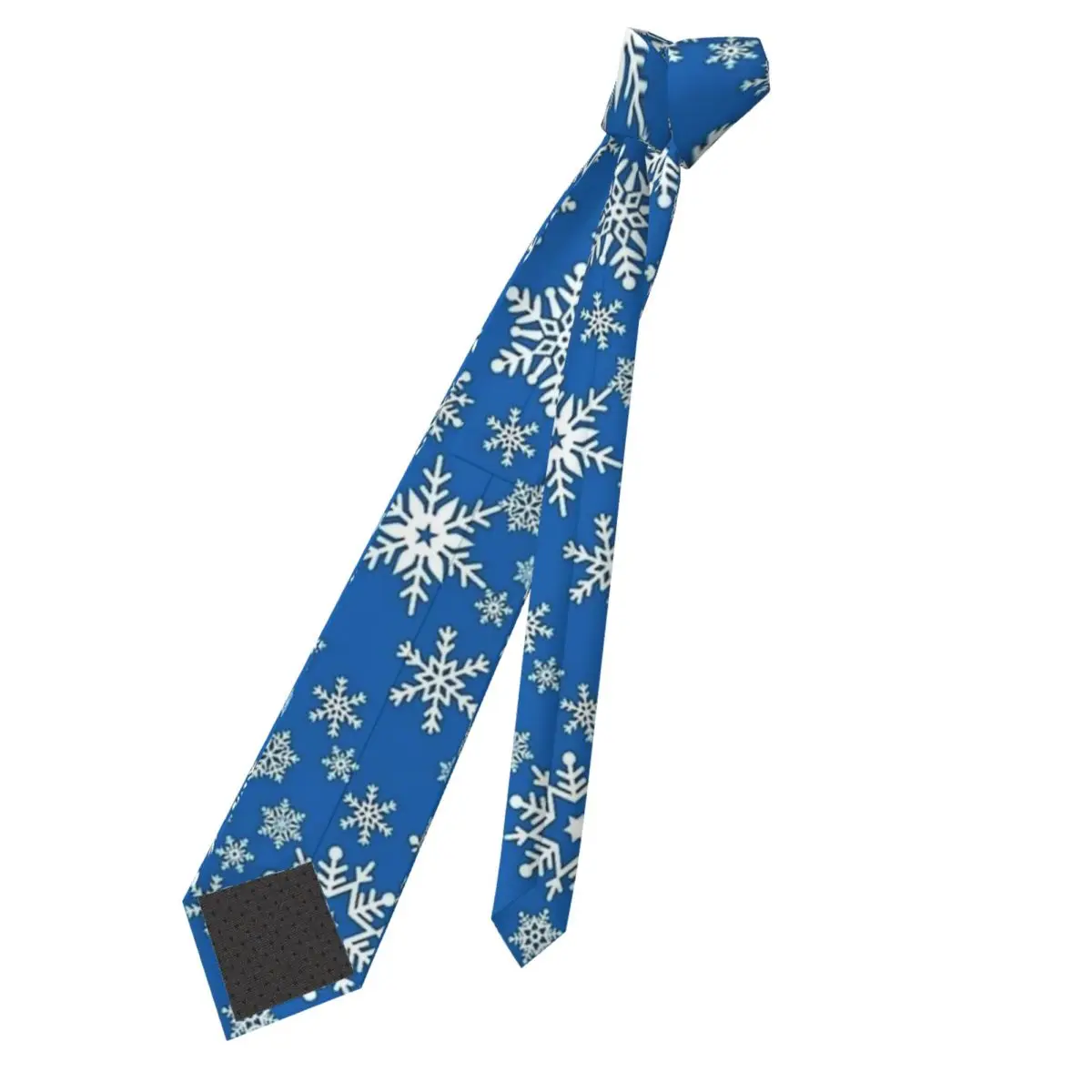 Corbata navideña de copo de nieve azul, corbatas de negocios, corbata informal clásica para hombres, corbata personalizada DIY, regalo