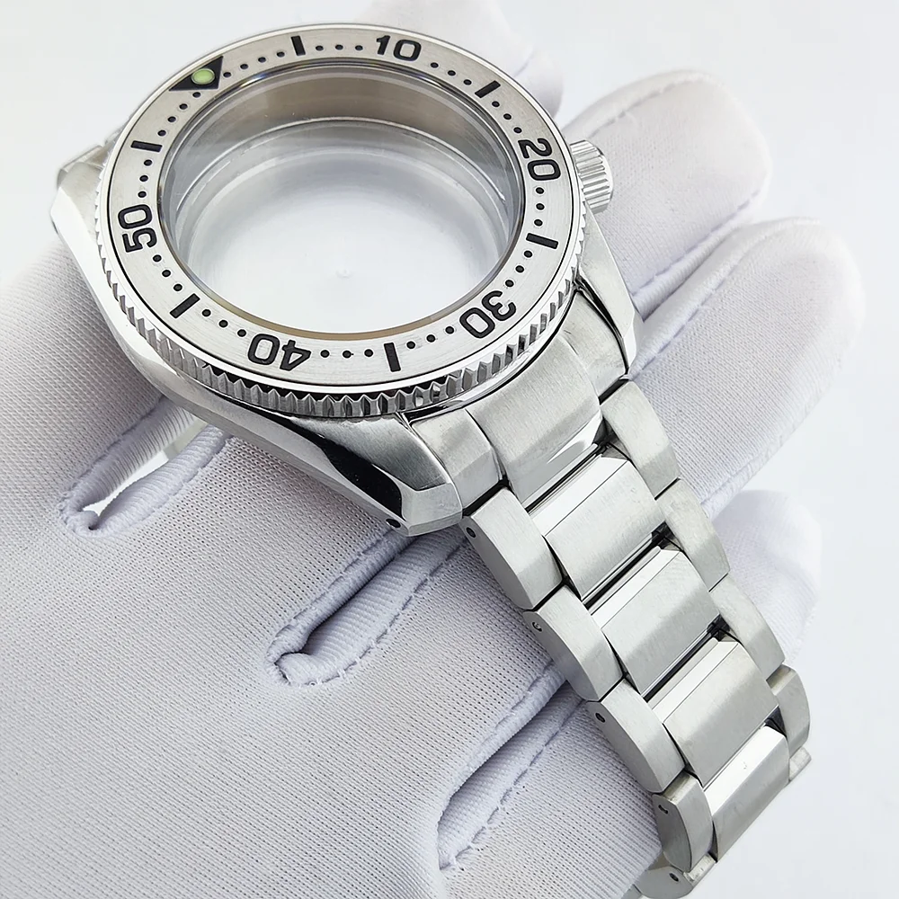 42mm 케이스 SPB 케이스 사파이어 유리 스테인레스 스틸 케이스 NH35/NH36/NH38 무브먼트 시계 부품 교체 액세서리에 적합