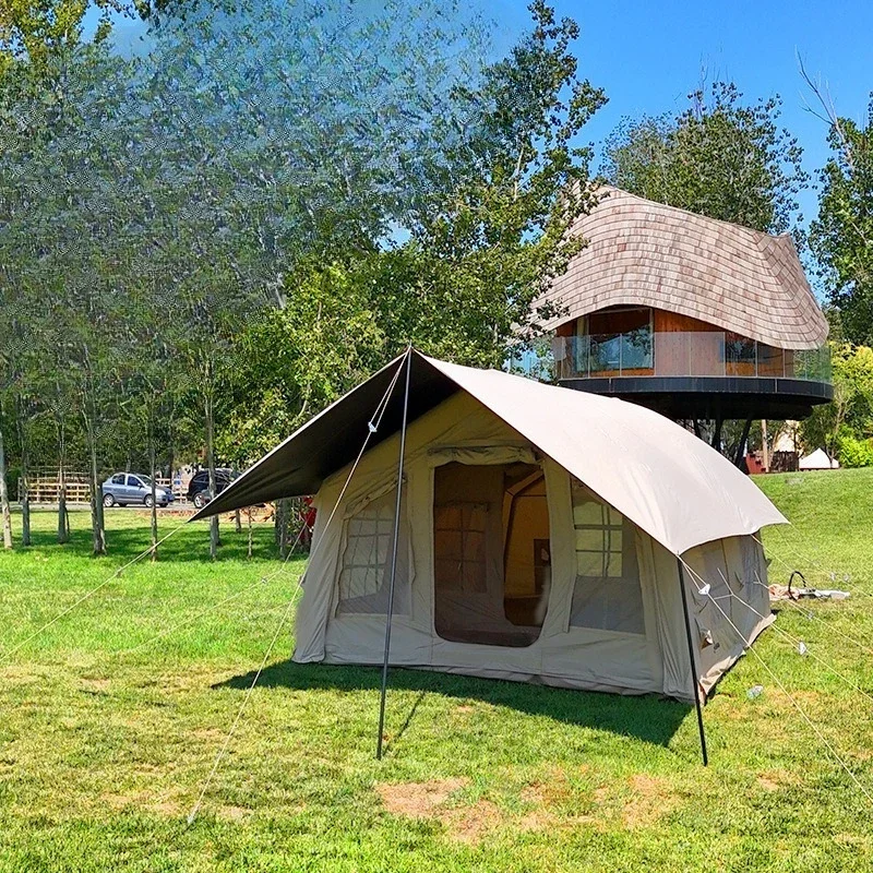 OEMCamping automatic inflatable tent with canopy sun protection for 6-8 people, outdoor picnic, camping rainproof