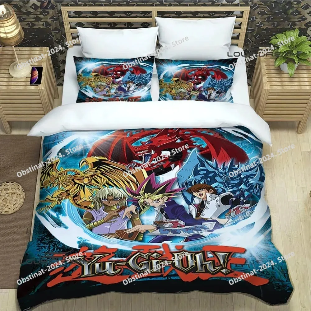 

YU-GI-OH! Card Printed Bedding Sets Exquisite Bed Supplies Set Duvet Cover Bed Comforter Set Bedding Set Luxury Birthday Gift