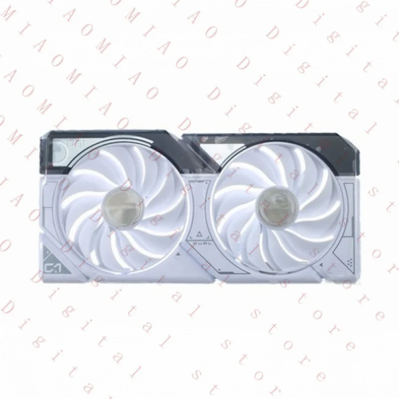 ASUS 듀얼 RTX 4060 RTX 4060 Ti 화이트 에디션용 그래픽 카드 팬 및 쉐라우드 썸네일 4