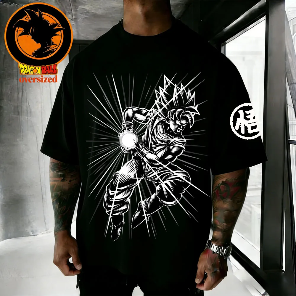 2026 Sommer Dragon Ball Retro Hochwertiges Baumwoll-Herren-T-Shirt Super Saiyan Bedruckt Unisex Kinder-Freizeitshirt Kurzarm