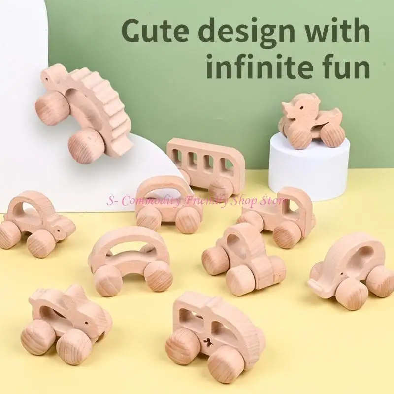 85ae Notor Animal Car Toy pour tout-petit Inertia Push Vehicle Toy pour bébé Grip Grip Root Toy pour une habileté à moteur