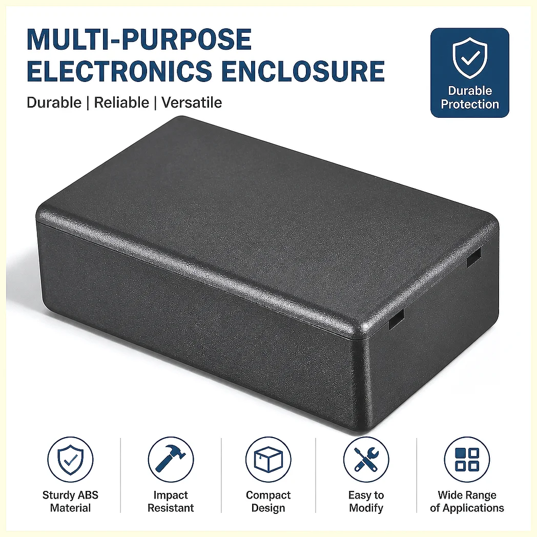IP68 Waterproof Junction Box ABS Plastic Project Enclosure Dustproof Electronic Instrument Case Shell for PCB Control Box 1-1