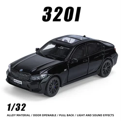 1:32 320i Alloy Sallon Car Model Limousine Diecasts Auto Vehicles Collectible Premium Birthday Gift for Children High Simulation