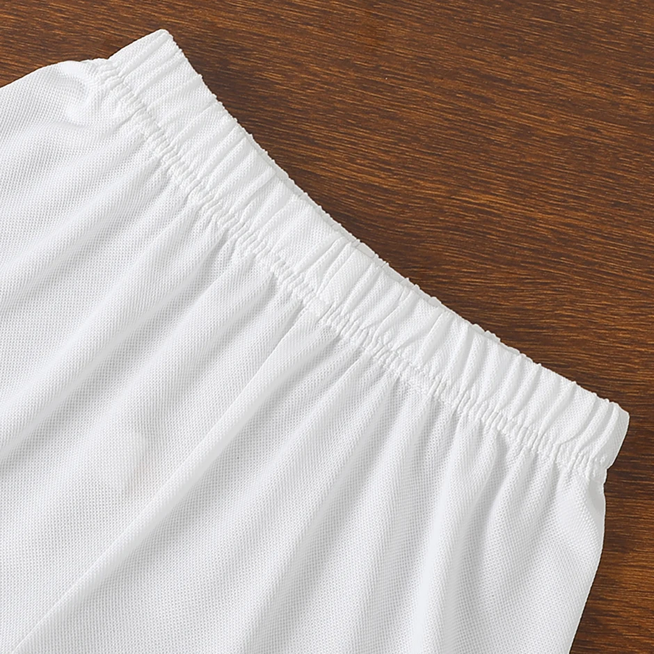 2-teiliges Frühlings-/Sommer-Kinderset mit mehrfarbigem, schnell trocknendem Sport-Buchstabendruck für Jungen und Mädchen, lässig, kurzärmelig – Detail 17