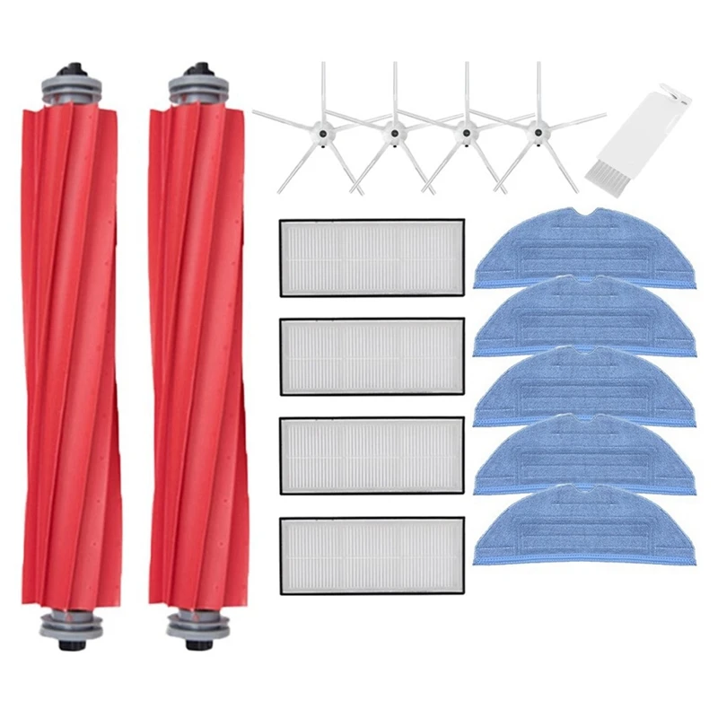 สำหรับ roborock S7 S70 S7max T7S T7S บวกแปรงหลักแผ่นกรองซับแผ่นอะไหล่เครื่องดูดฝุ่นอะไหล่