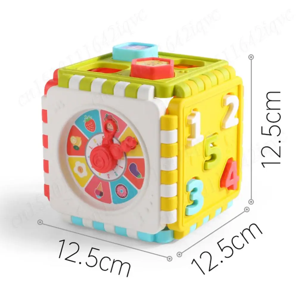 Toddler Activity Cube Box Shape Blocks Sorting Toy Nesting Piano Game Puzzle Montessori Toy Early Educational Toys For Boys Girl