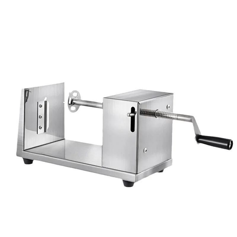 

Commercial semi-automatic stretching stainless steel cyclone hand-cranked potato snack potato chip machine
