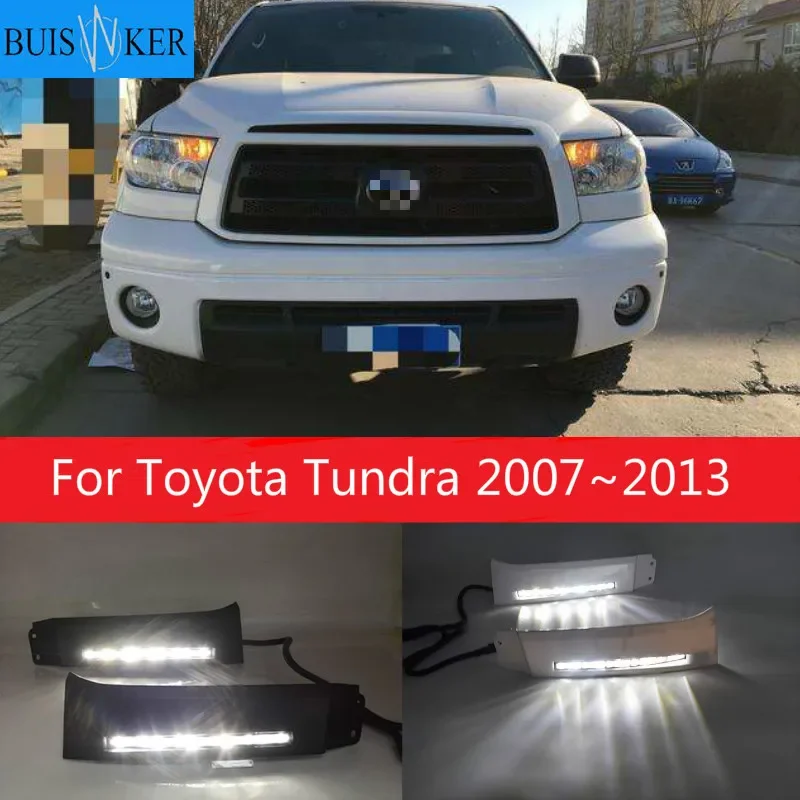 

Dimming Style Relay and high Power 12V LED Daytime Running Lights DRL fog lamp For Toyota Tundra 2007~2013 and Sequoia 2008~ON