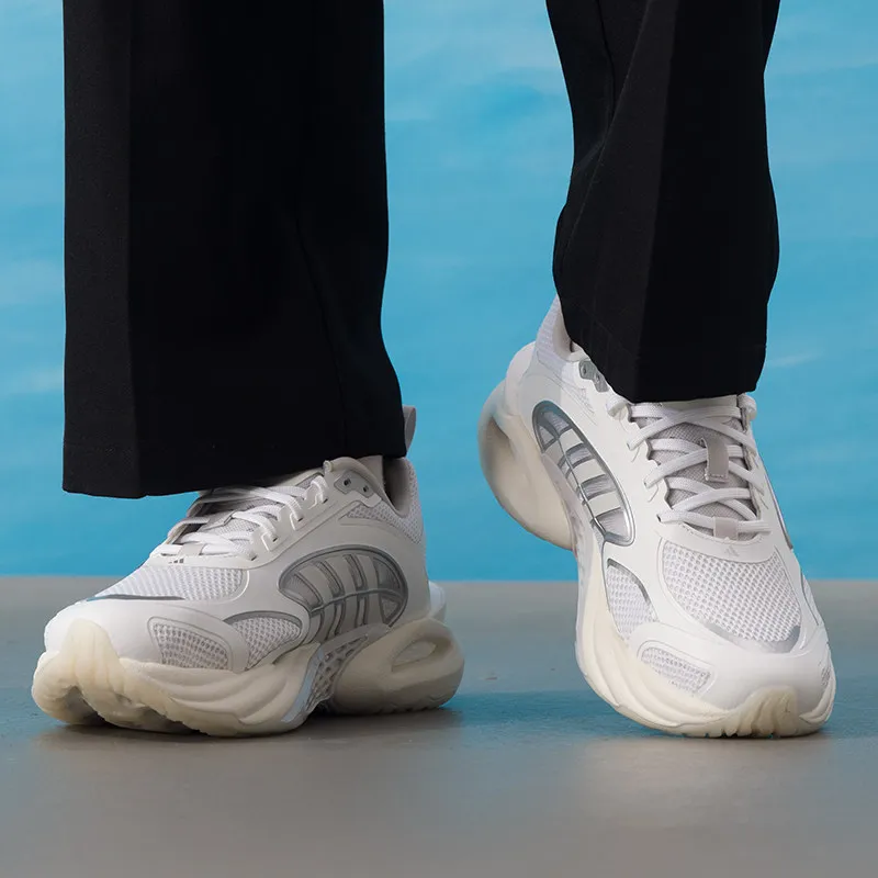 Adidas  Running Shoes Boost Cushioning Climacool FTW Breathable Mesh Upper White Silver KK1813