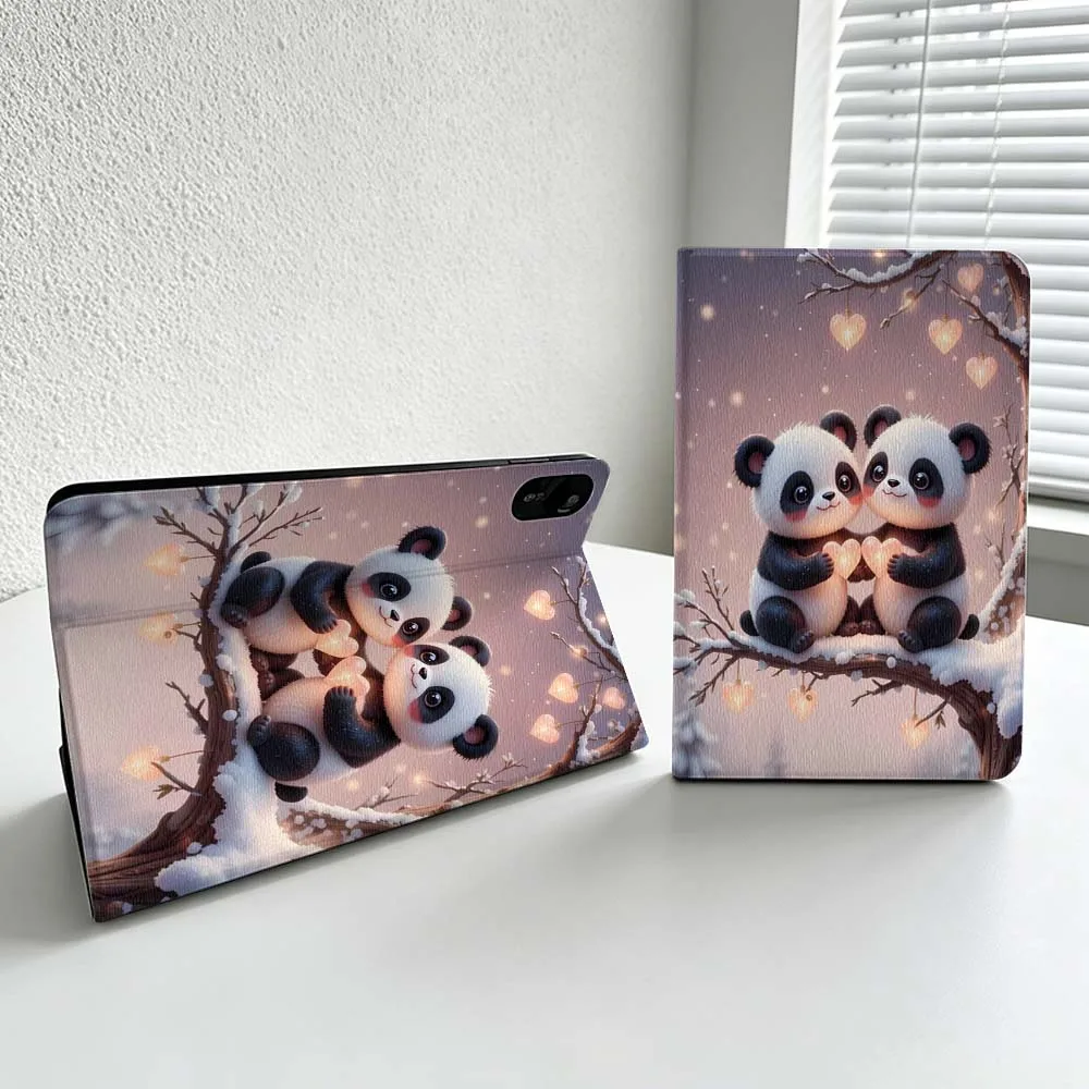 Cute Panda Pattern Cover For Xiaomi Redmi Mi Pad 8 7 6 5 4 2 SE K Pro Max Ultra Poco Pad Soft Inch Tablet Case