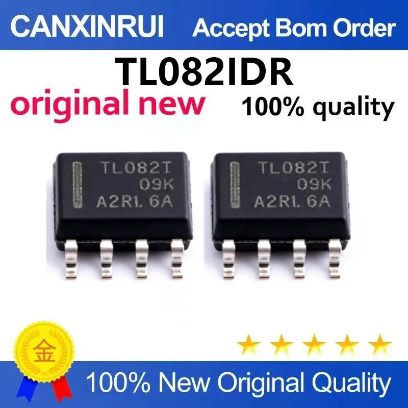 (5pcs-100pcs)Brand new original TL082IDR SOIC-8 dual channel operational amplifier IC chip