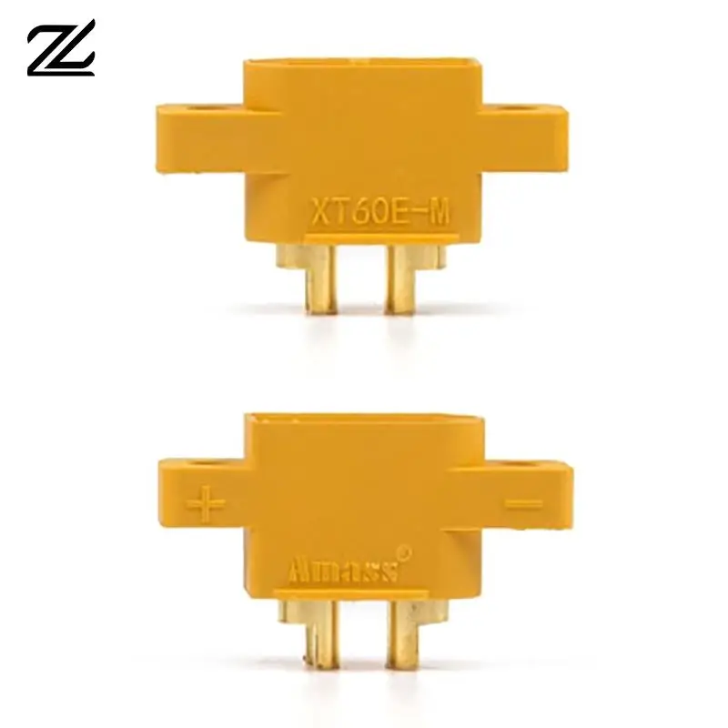 5pcs AMASS XT60E-M Mountable XT60 Male Plug for RC Drone Racing Fixed Board