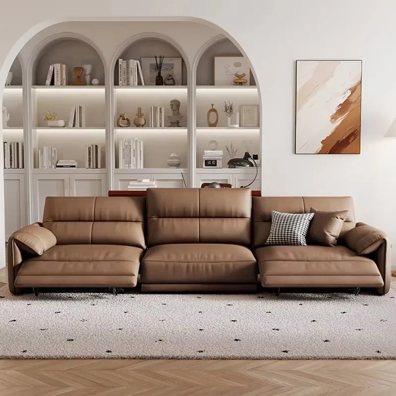 

Style Brown Modern Sofas Unique Luxury Electric Designer Living Room Sofa Lazy Choice Floor Divano Soggiorno Furniture Home